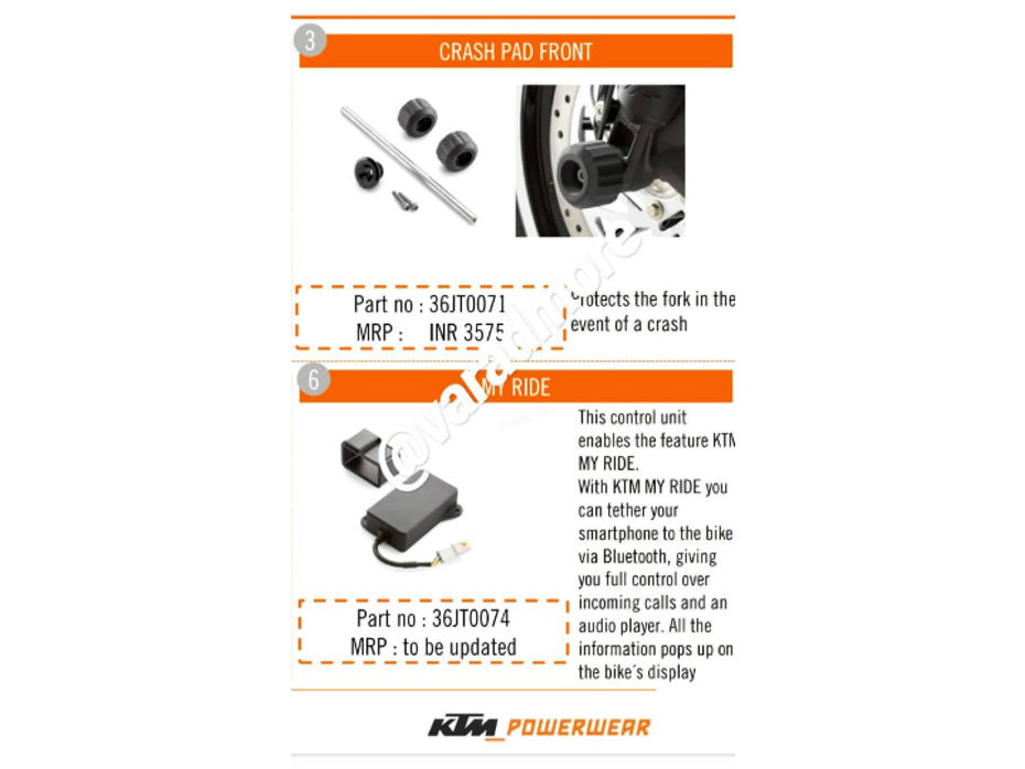 KTM 790 Duke Accessories Revealed