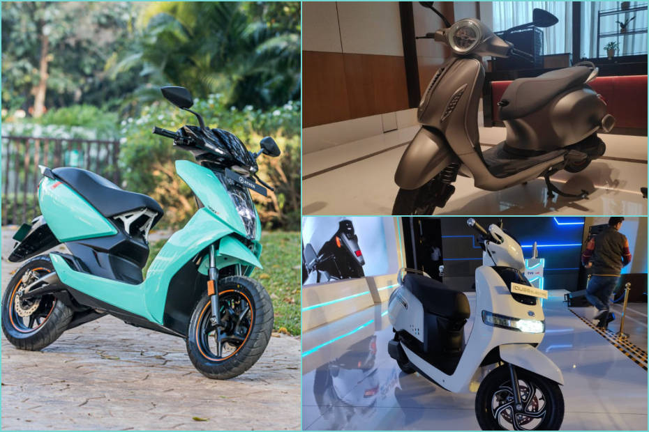 Ather 450X vs TVS iQube vs Bajaj Chetak