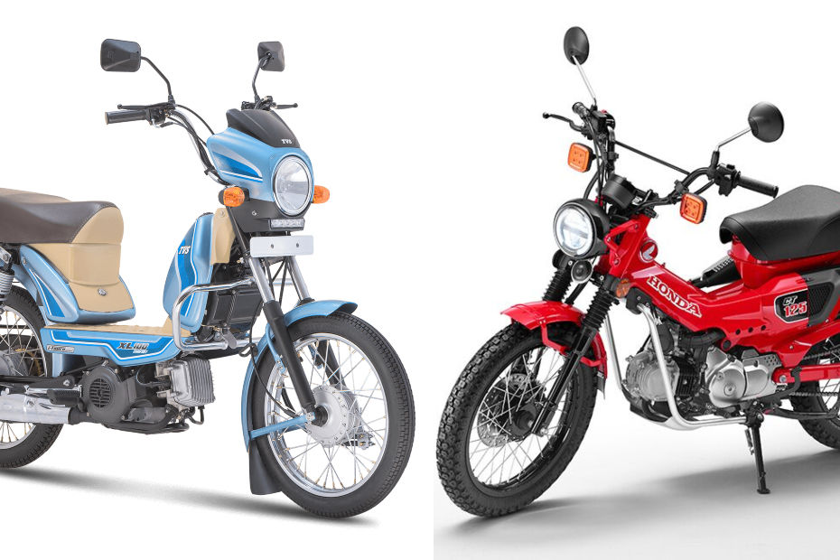 TVS XL 100 vs Honda CT 125 Specifications Comparison