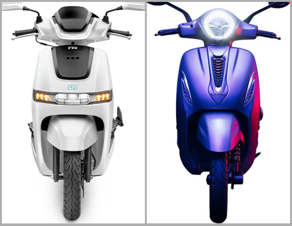 TVS iQube Electric vs Bajaj Chetak Electric