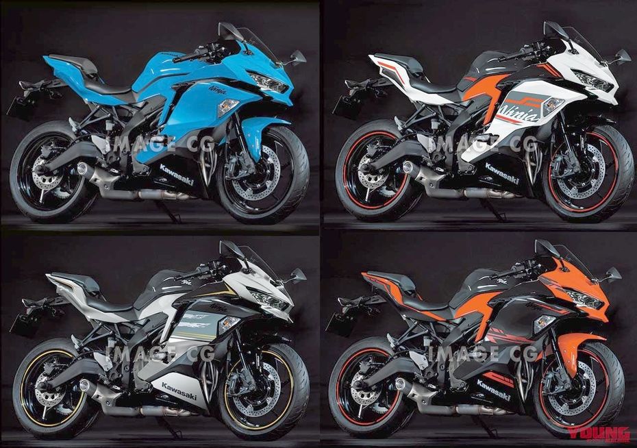 Kawasaki Ninja ZX 25R Rendered In 5 New Colours