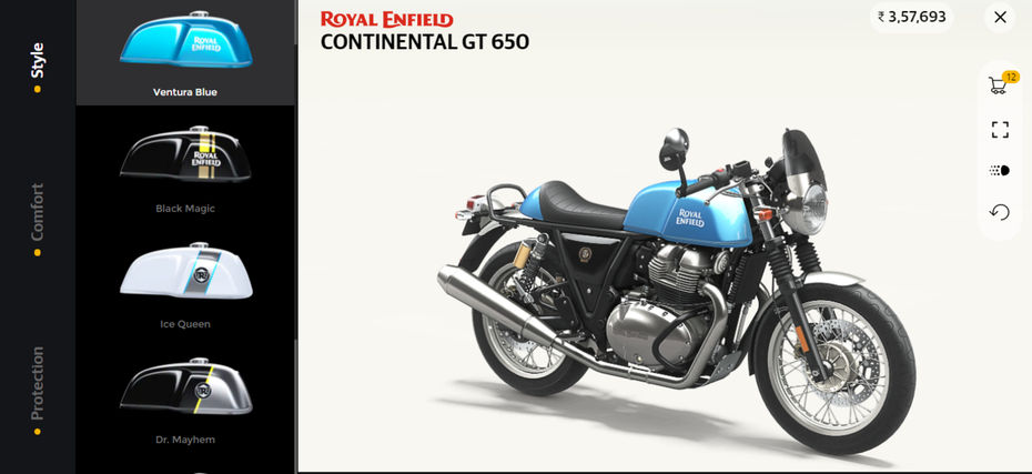 Royal Enfield 3D Configurator