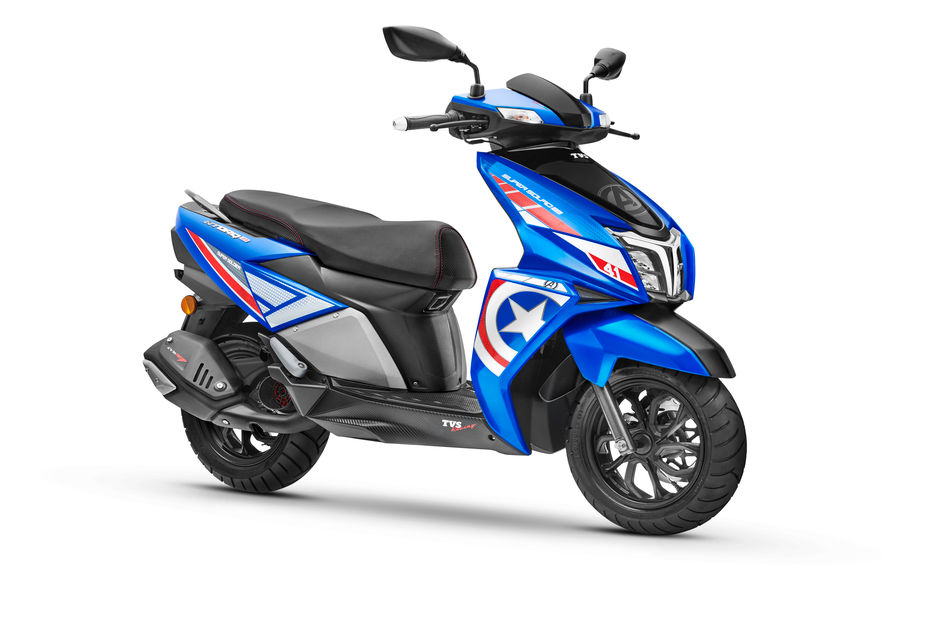 TVS NTorq 125 Combat Blue SuperSquad edition