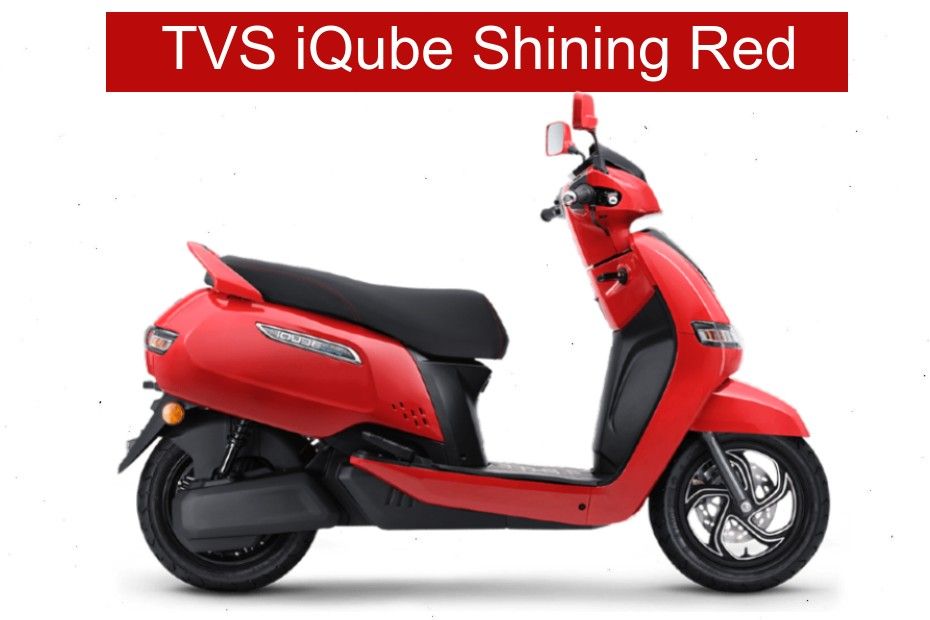TVS iQube Shining Red