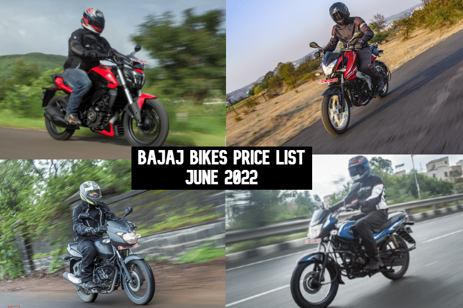 Bajaj Bikes Price List June 2022 Bajaj Bikes Price List June 2022