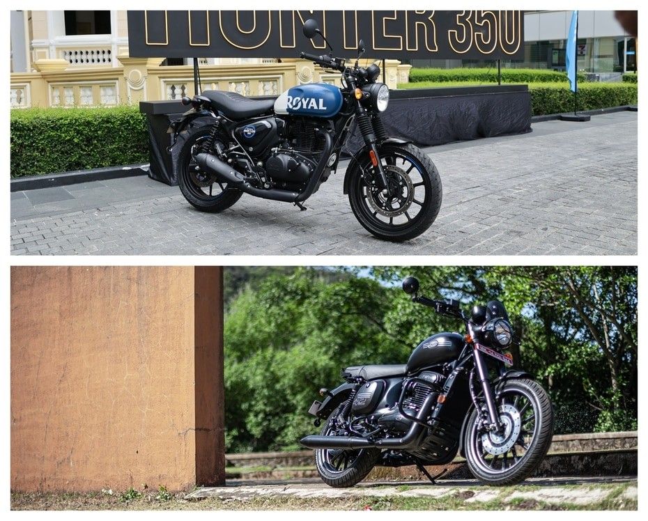 Royal Enfield Hunter 350 vs Jawa 42 2.1: Image Comparison