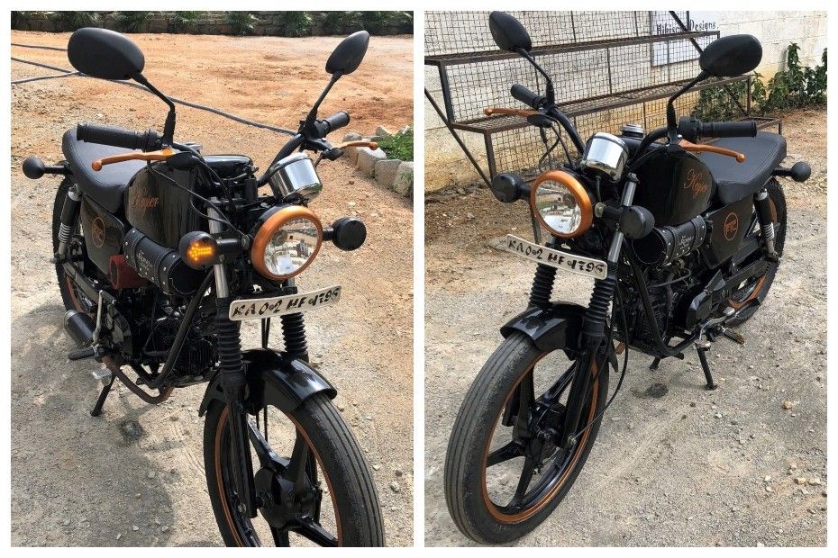 Hero Splendor Modified Into Harley Davidson Iron 883 Hero Splendor Modified Into Harley Davidson Iron 883