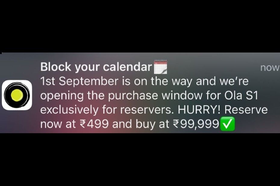 Ola S1 Purchase Window Date Revealed Ola S1 Purchase Window Date Revealed