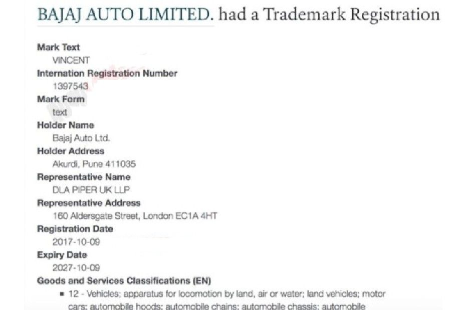 Bajaj Acquires Rights For Vincent Motorcycles