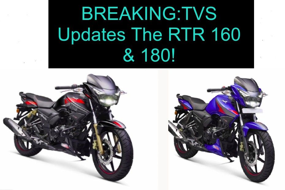 TVS Updates RTR 160 and 180 TVS Updates RTR 160 and 180