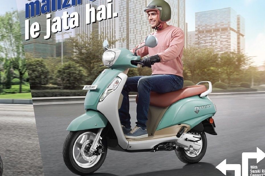 Suzuki Access 125 Solid Ice Green/Pearl Mirage White Suzuki Access 125 Solid Ice Green/Pearl Mirage White