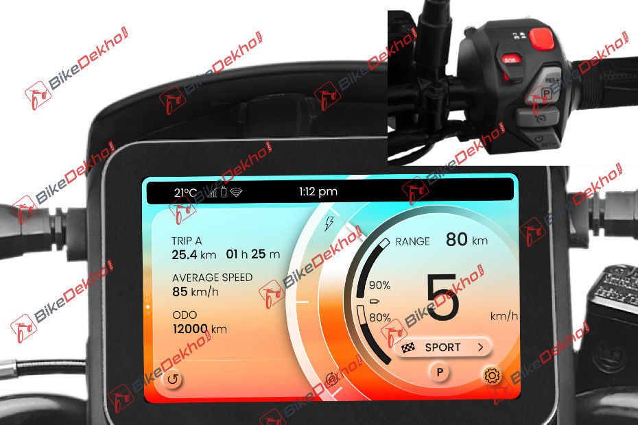 Hero Vida V1 Pro display size