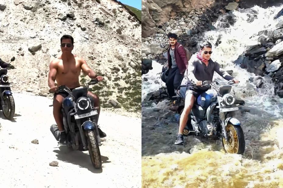 1 Sonu Sood Spotted Without a Helmet in Ladakh 1 Sonu Sood Spotted Without a Helmet in Ladakh