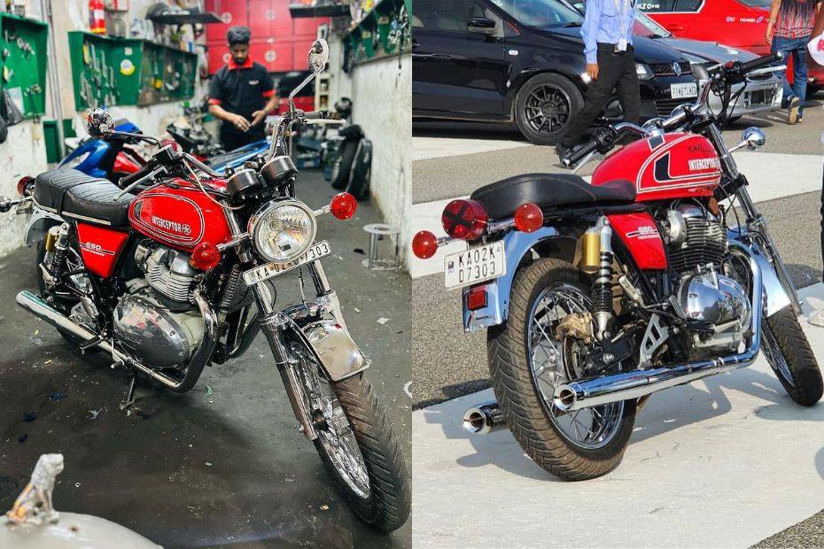 Royal Enfield Interceptor Modified Into A Yamaha RD350