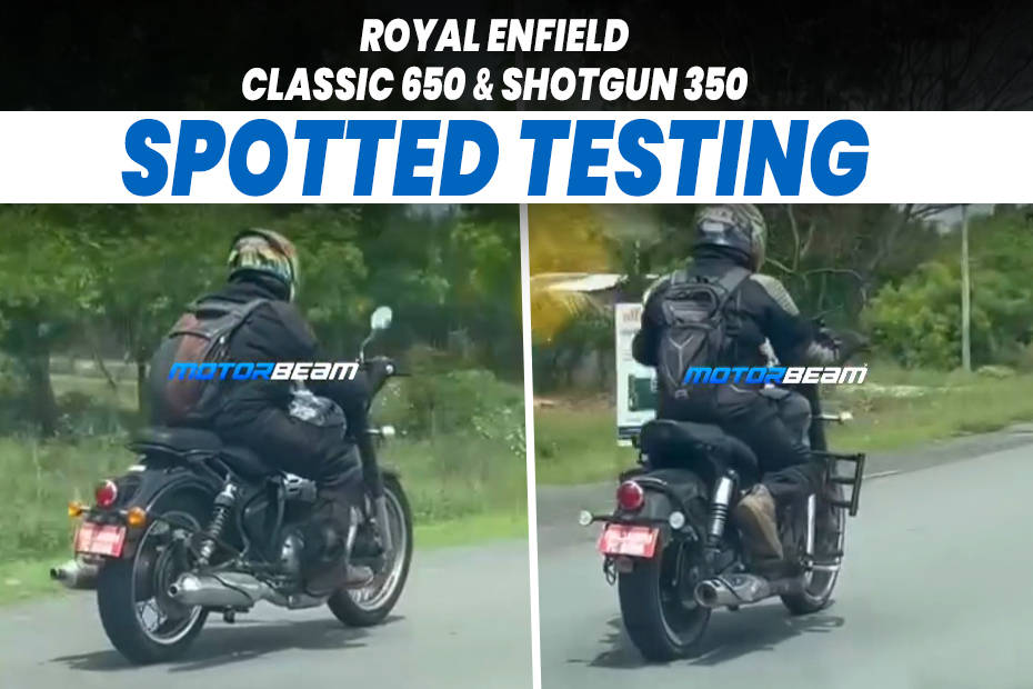 Royal Enfield Classic 650 And Royal Enfield Shotgun 350 Spotted Testing Again