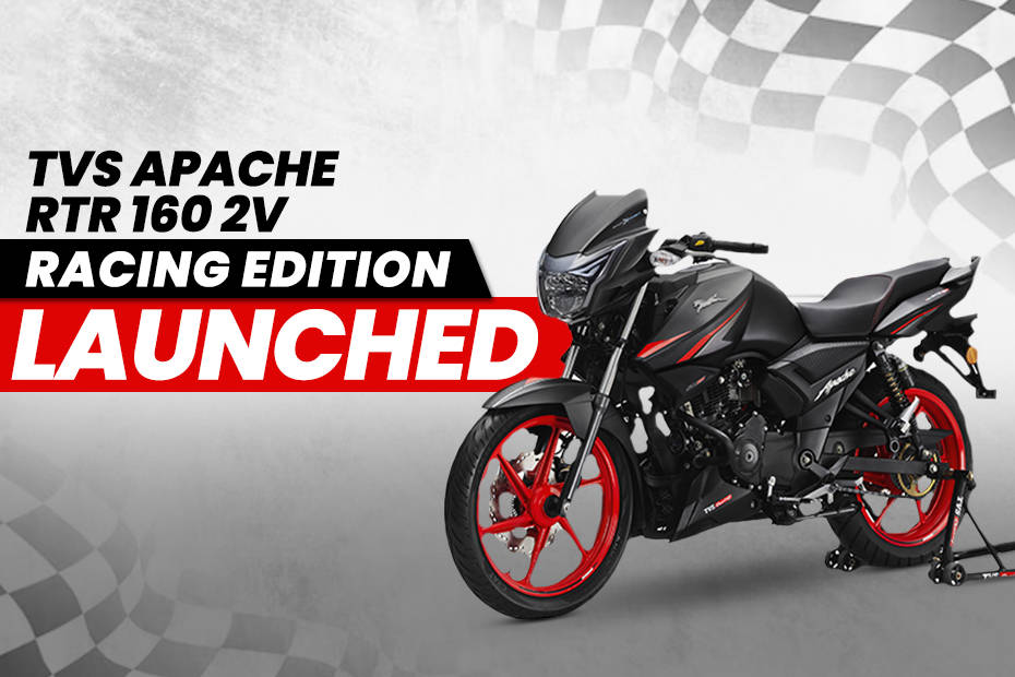 TVS Apache RTR 160 2V Racing Edition Launched At 1.28 Lakh