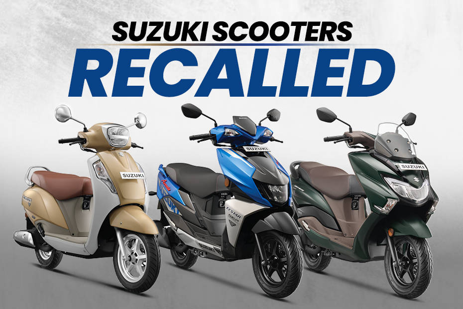 Suzuki Access 125, Avenis 125, Burgman Street and V strom 800DE Recalled