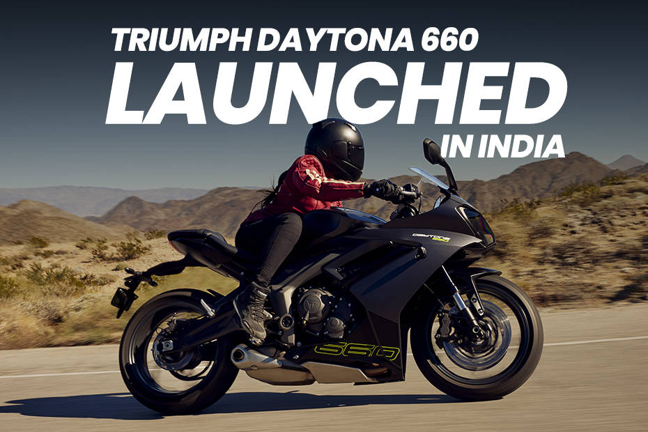 Daytona 660 is priced at Rs 9,72,450