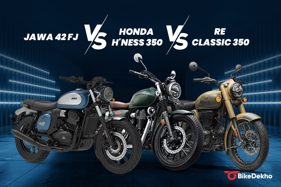 Jawa 42 FJ vs Royal Enfield Classic 350 vs Honda H'ness 350
