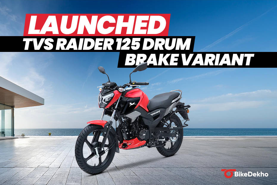 BREAKING: TVS Raider 125 Drum Brake Variant Launched At Rs 84,869