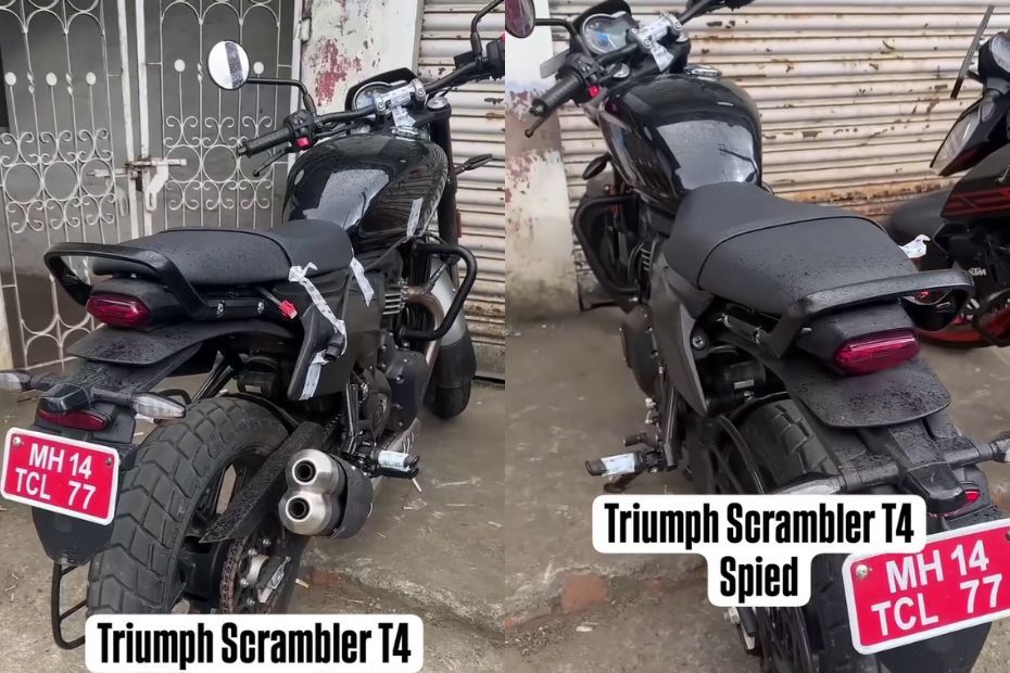Upcoming Triumph Scrambler T4 Spied Testing