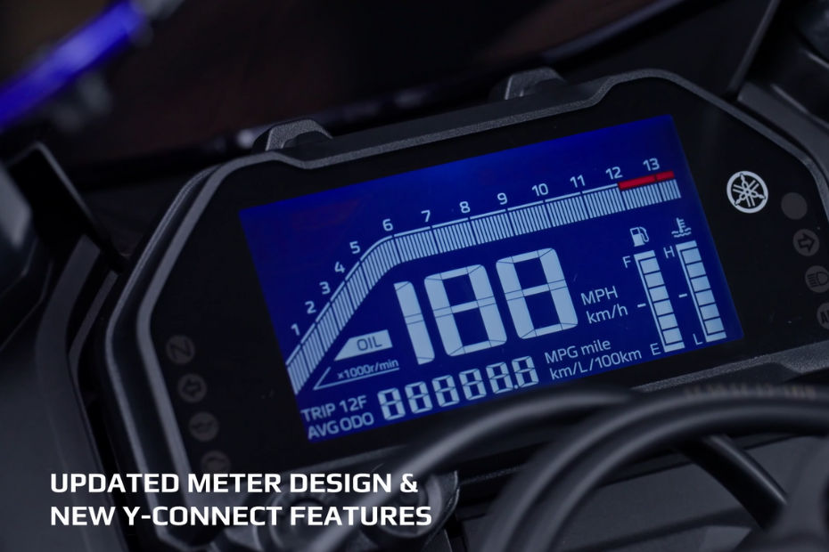 2025 Yamaha R3 & MT-03 LCD instrument cluster