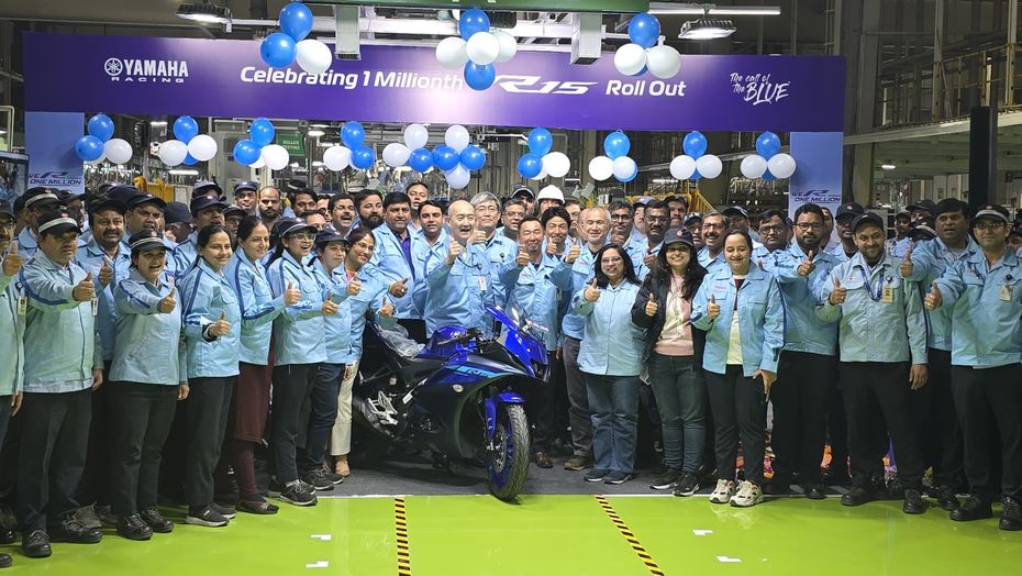 Yamaha R15 Crosses 1 Million Production Mark