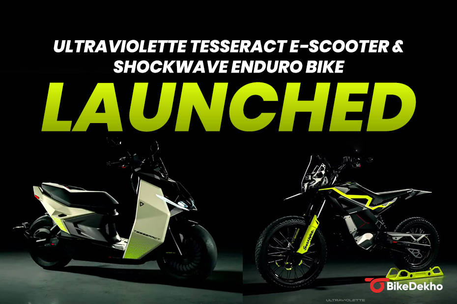 Ultraviolette Tesseract Electric Scooter And Shockwave Enduro Bike Launched in India
