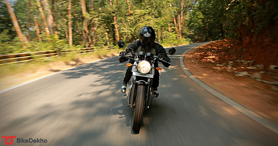 Royal Enfield Continental GT 650 Riding Shot