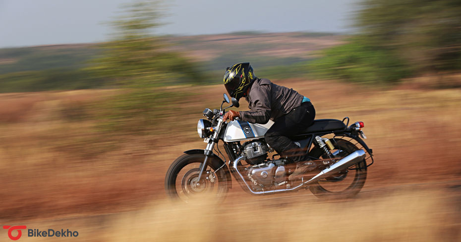 Royal Enfield Continental GT Riding Shot