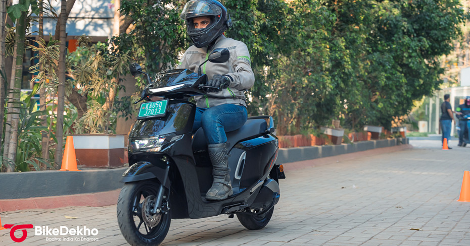 Honda Activa e: Riding Shot