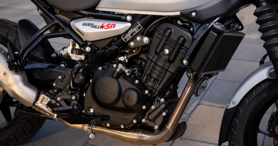 Royal Enfield Guerrilla 450 exhaust Royal Enfield Guerrilla 450