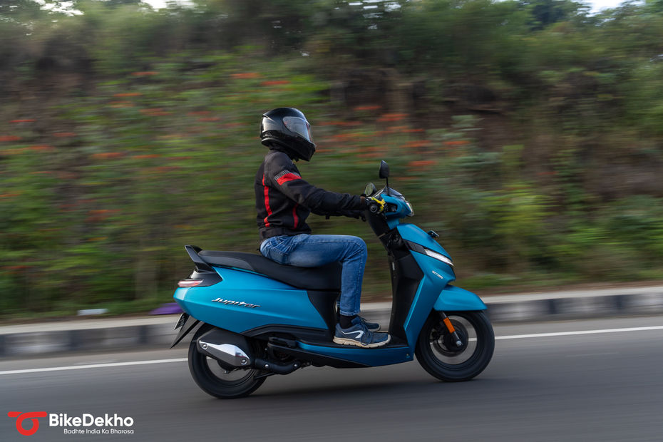 TVS Jupiter Riding Posture And Comfort