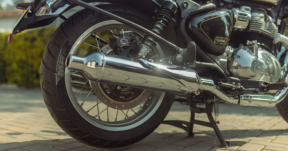 Royal Enfield Classic 650 Black Chrome Exhaust Pipe