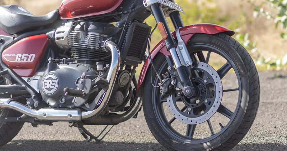 Royal Enfield Super Meteor 650 Suspension And Brakes Royal Enfield Super Meteor 650 Suspension And Brakes