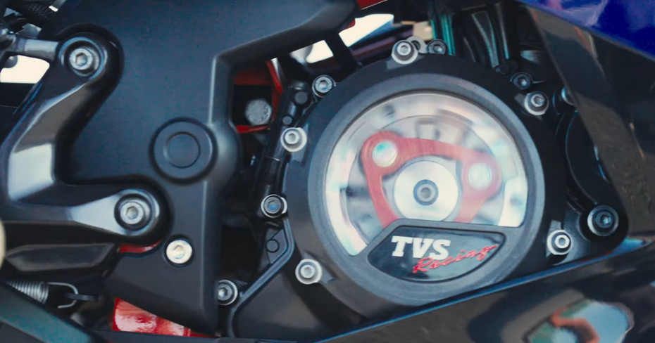 TVS Apache RR 310 Sepang Blue Engine Cover