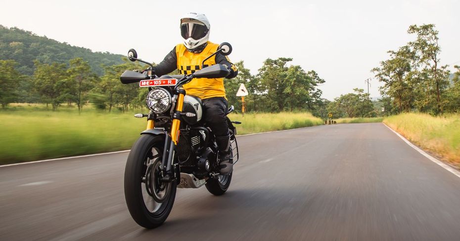 Triumph Scrambler 400 X Rider Shot Triumph Scrambler 400 X Rider Shot