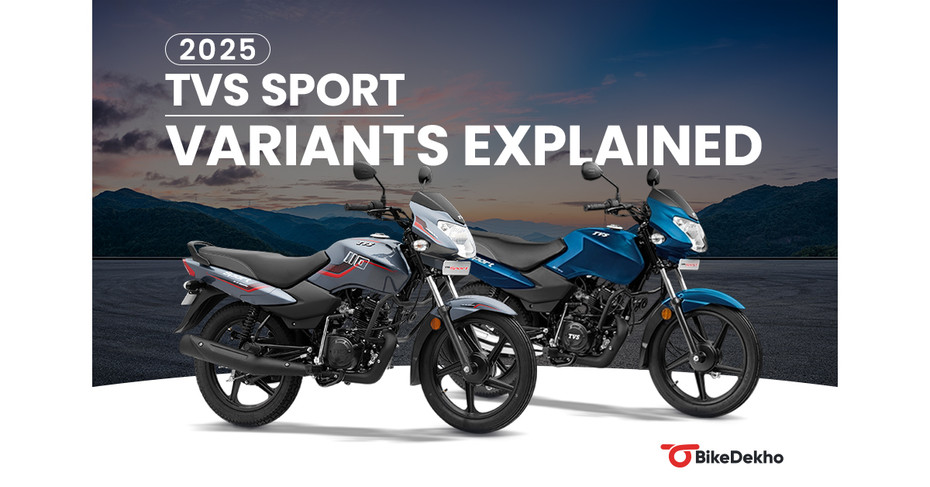 TVS Sport Variants Explained: ES And ES+ | BikeDekho