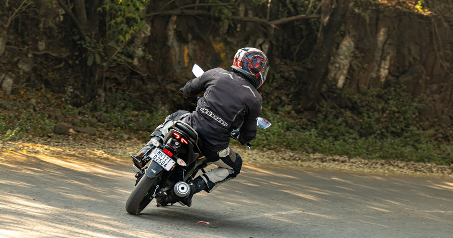 TVS Raider 125 Riding Shot