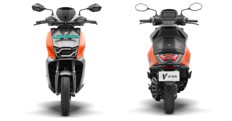 Hero Vida V2 Front And Rear Angle