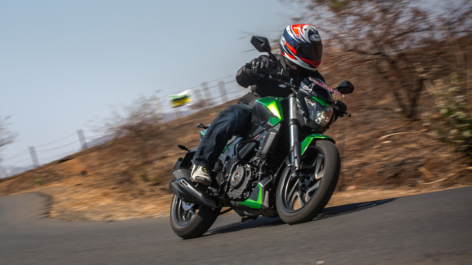 Bajaj Dominar 400 Cornering Shot
