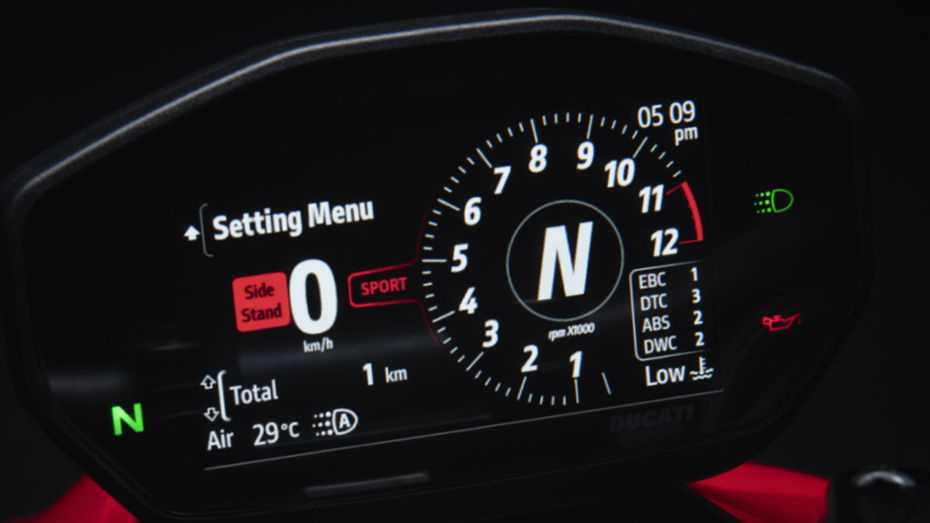 Ducati Streetfighter V2 TFT Console