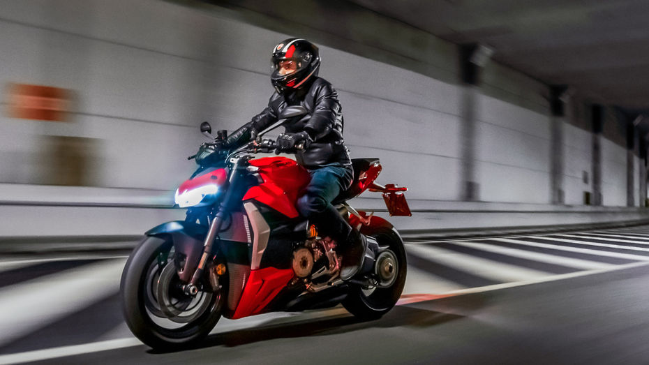 Ducati Streetfighter V2 Riding Shot