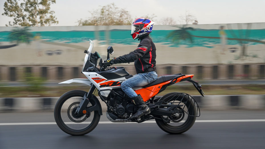 KTM 390 Adventure Side Riding Shot