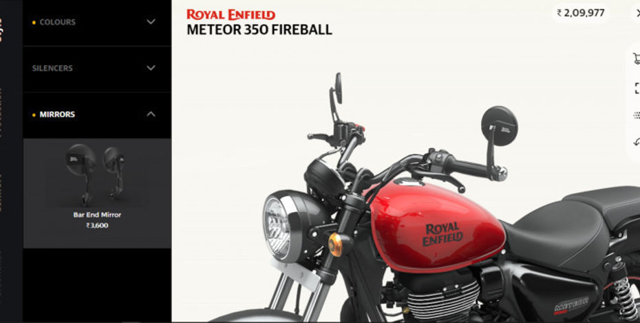 Royal Enfield Meteor 350 Accessories And Prices Revealed