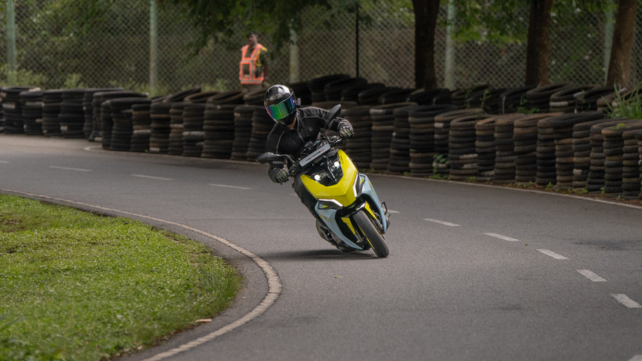 TVS Ntorq 150 Cornering Shot