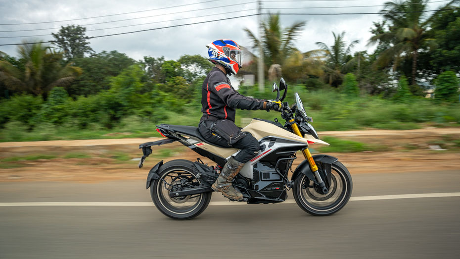 Ultraviolette X-47 Crossover Rider Shot