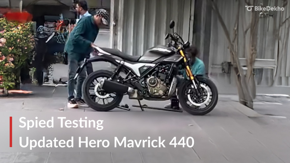 Hero Mavrick 440 Spotted With An Inverted Fork And New Colour Scheme