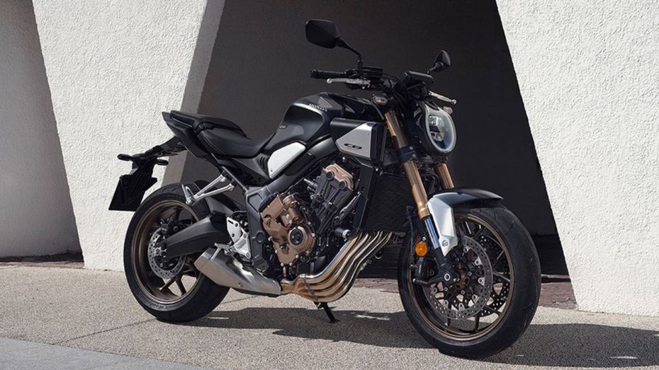 Honda CB650R Front Right Quarter View