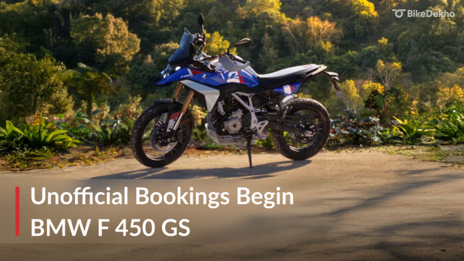 EXCLUSIVE: BMW F 450 GS Booking Details